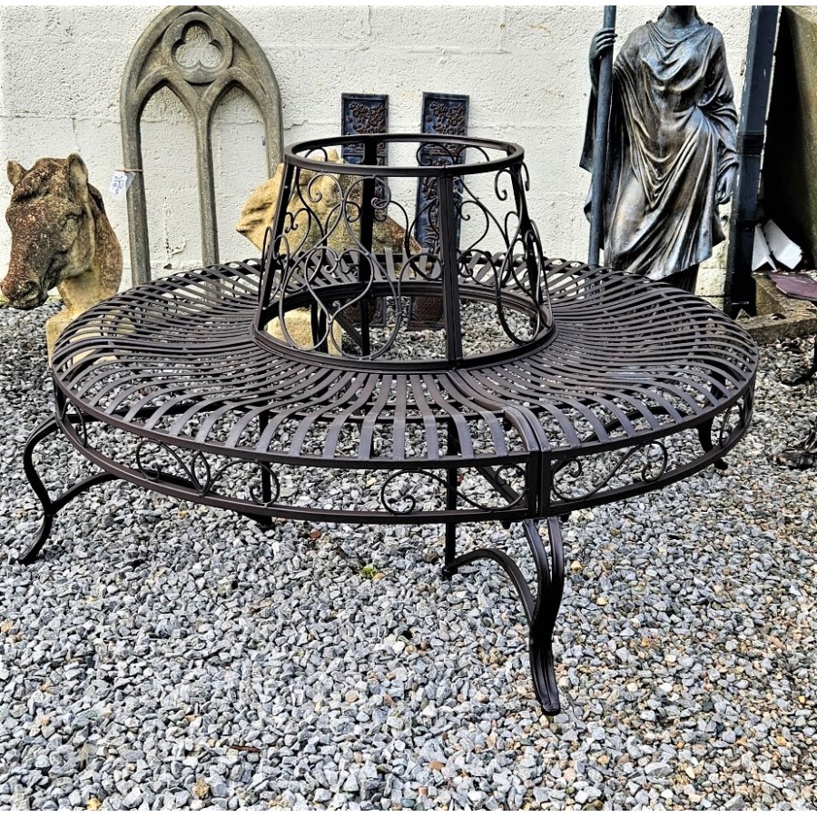 Cast iron sales tree bench